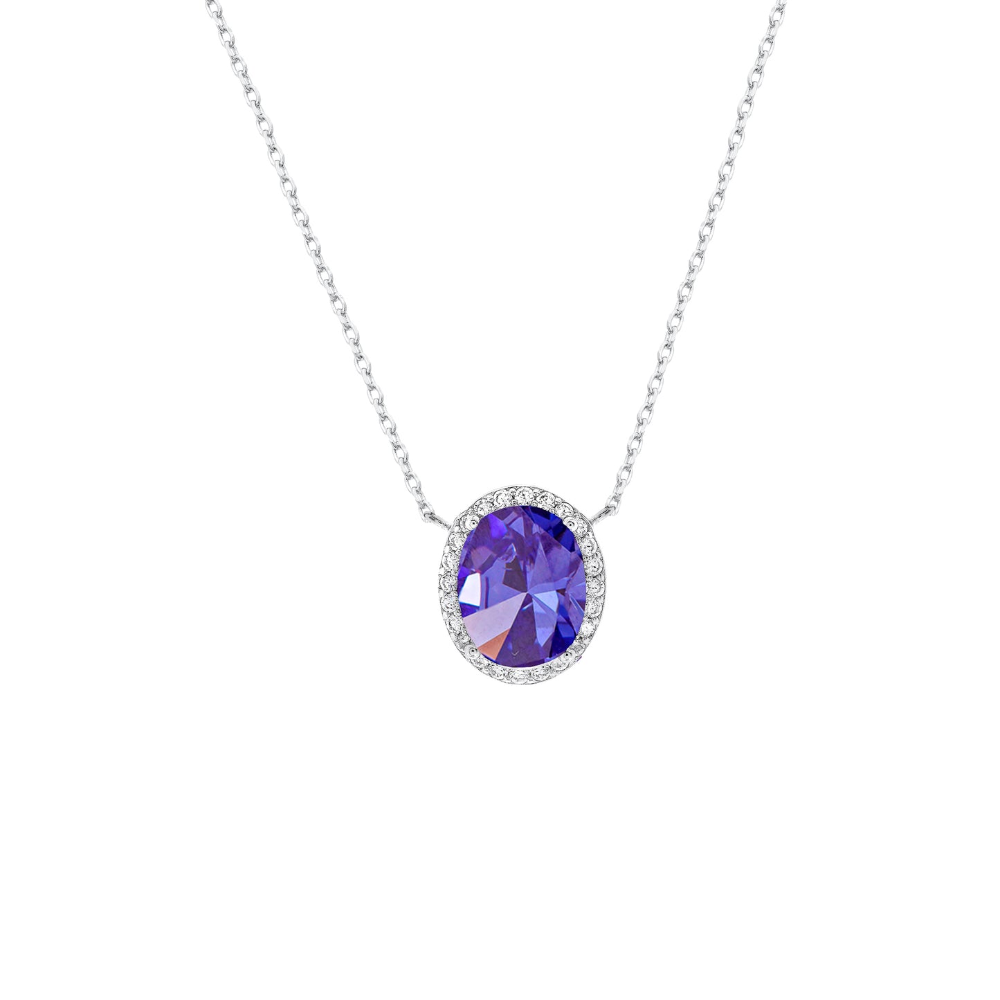 Colar Oval Prata 925