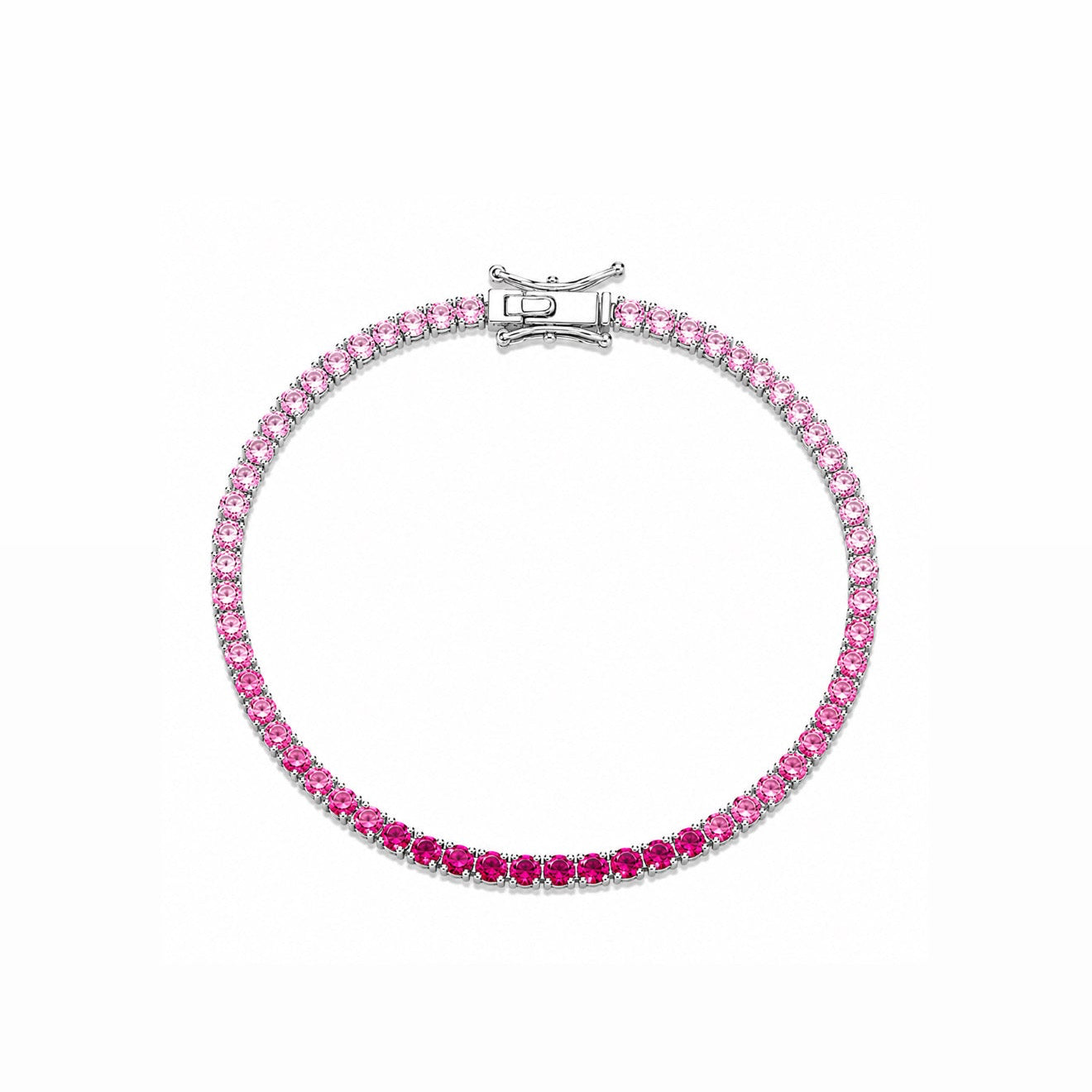 Pulseira Riviera Degrade Prata 925
