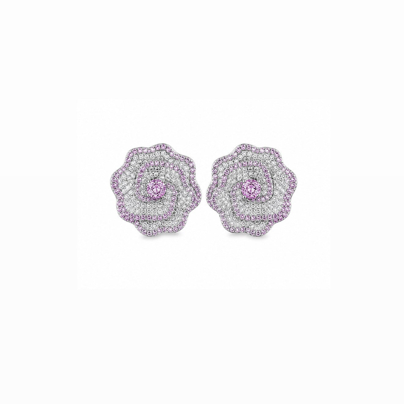 Brinco Flor Cravejado