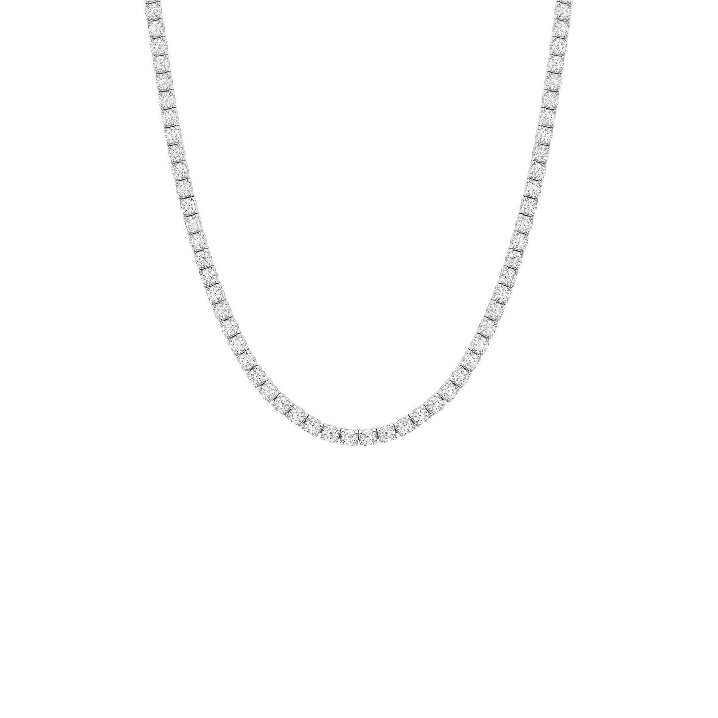 Colar Riviera quatro pontas 2,5mm Prata 925