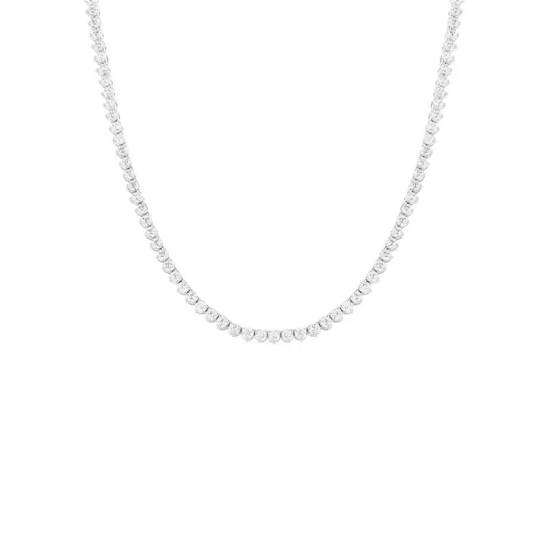 Colar Riviera Três Garras 2mm Prata 925
