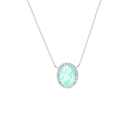 Colar Oval Prata 925