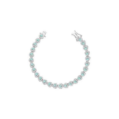 Pulseira Corações Cravejados