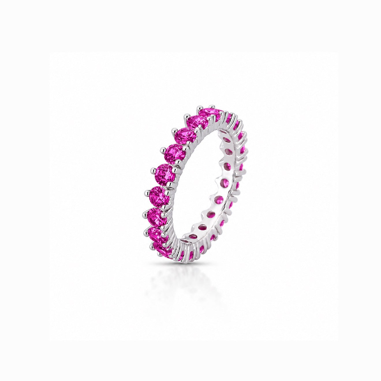 Anel Riviera Safira Pink