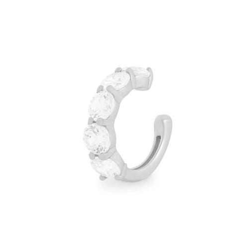 Piercing Fake 5mm Prata 925