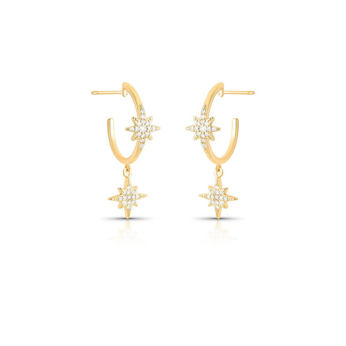 Argola Estrela Dupla