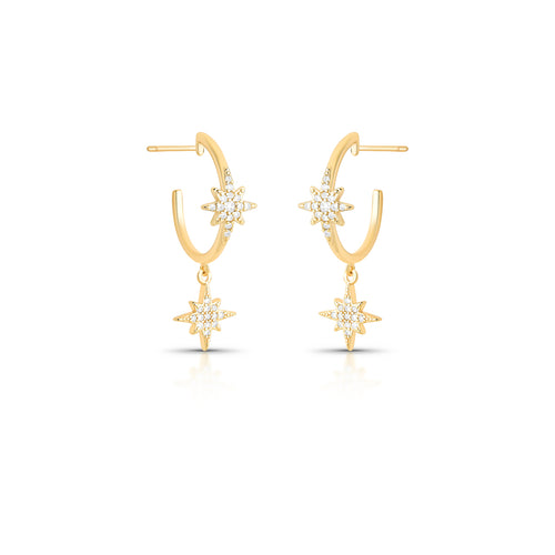 Argola Estrela Dupla