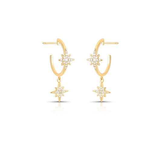 Argola Estrela Dupla