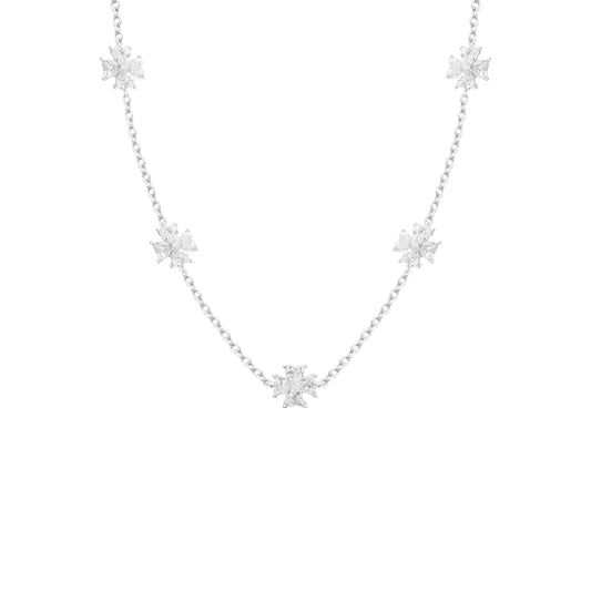 Colar Cinco Trevos Prata 925