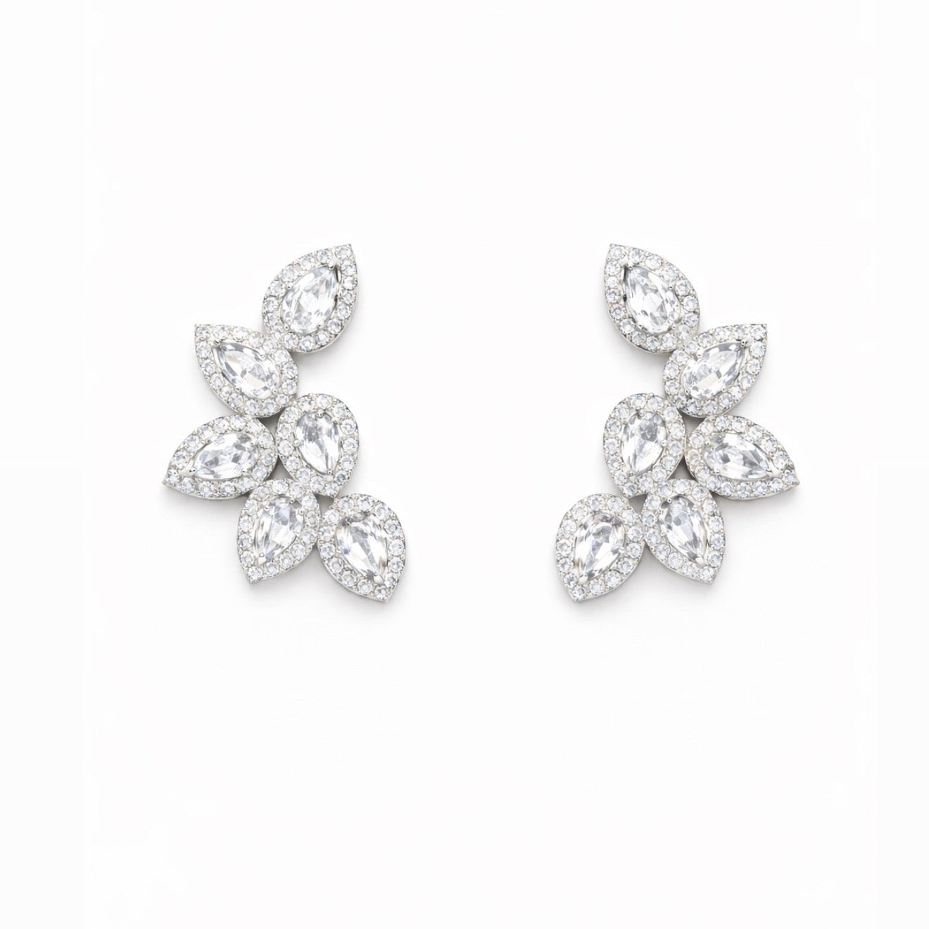 Brinco Ear Cuff Seis Gotas Prata 925
