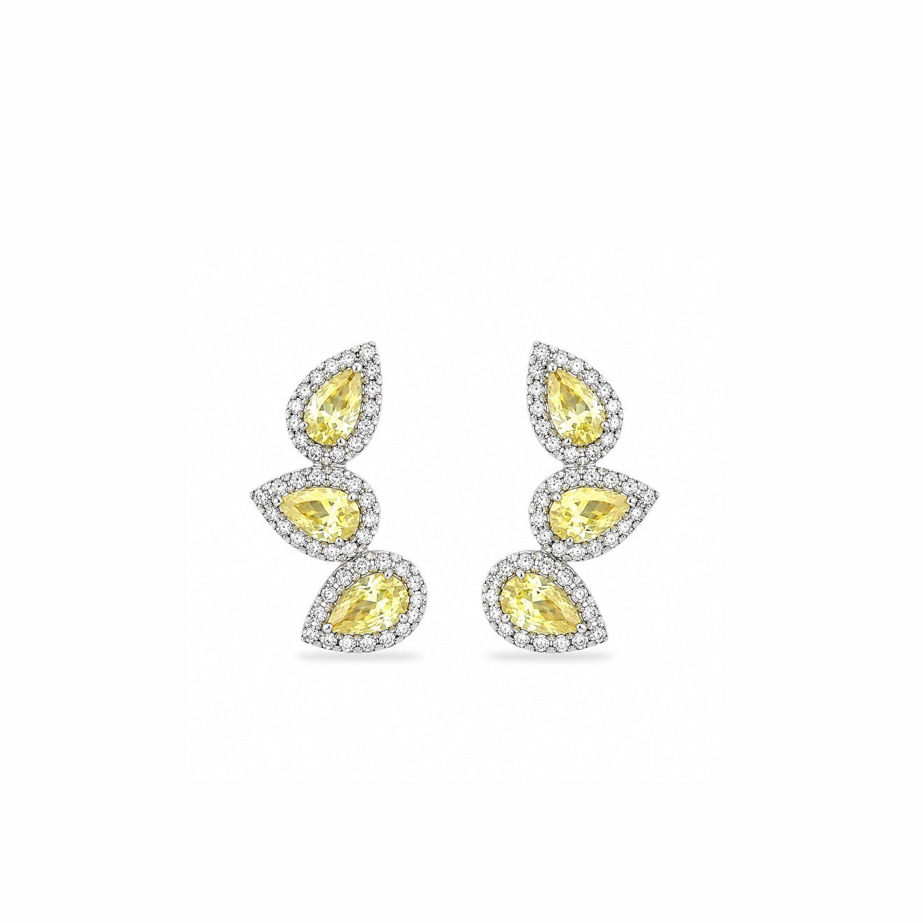 Brinco Ear Cuff Três Gotas Prata 925