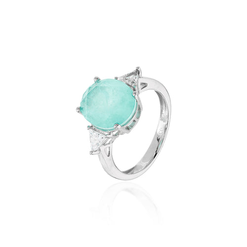 Anel Colombiana Oval Prata 925