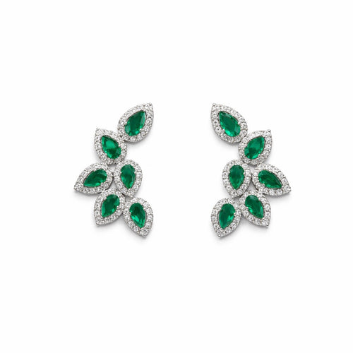 Brinco Ear Cuff Seis Gotas Prata 925