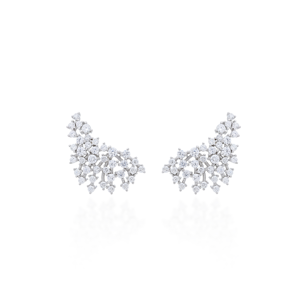 Ear Cuff Pontos de Luz Prata 925