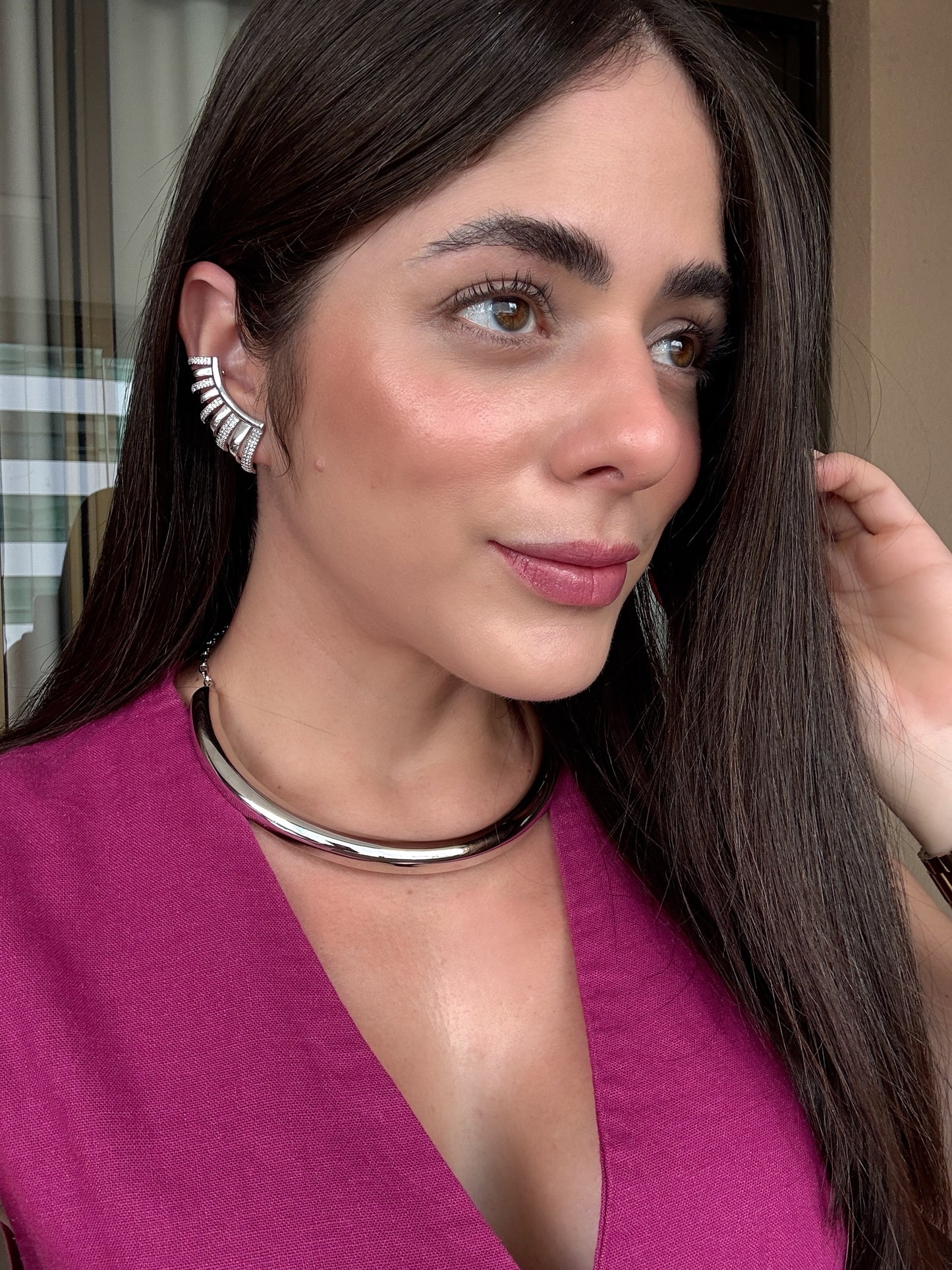 Brinco Ear Cuff Detalhado