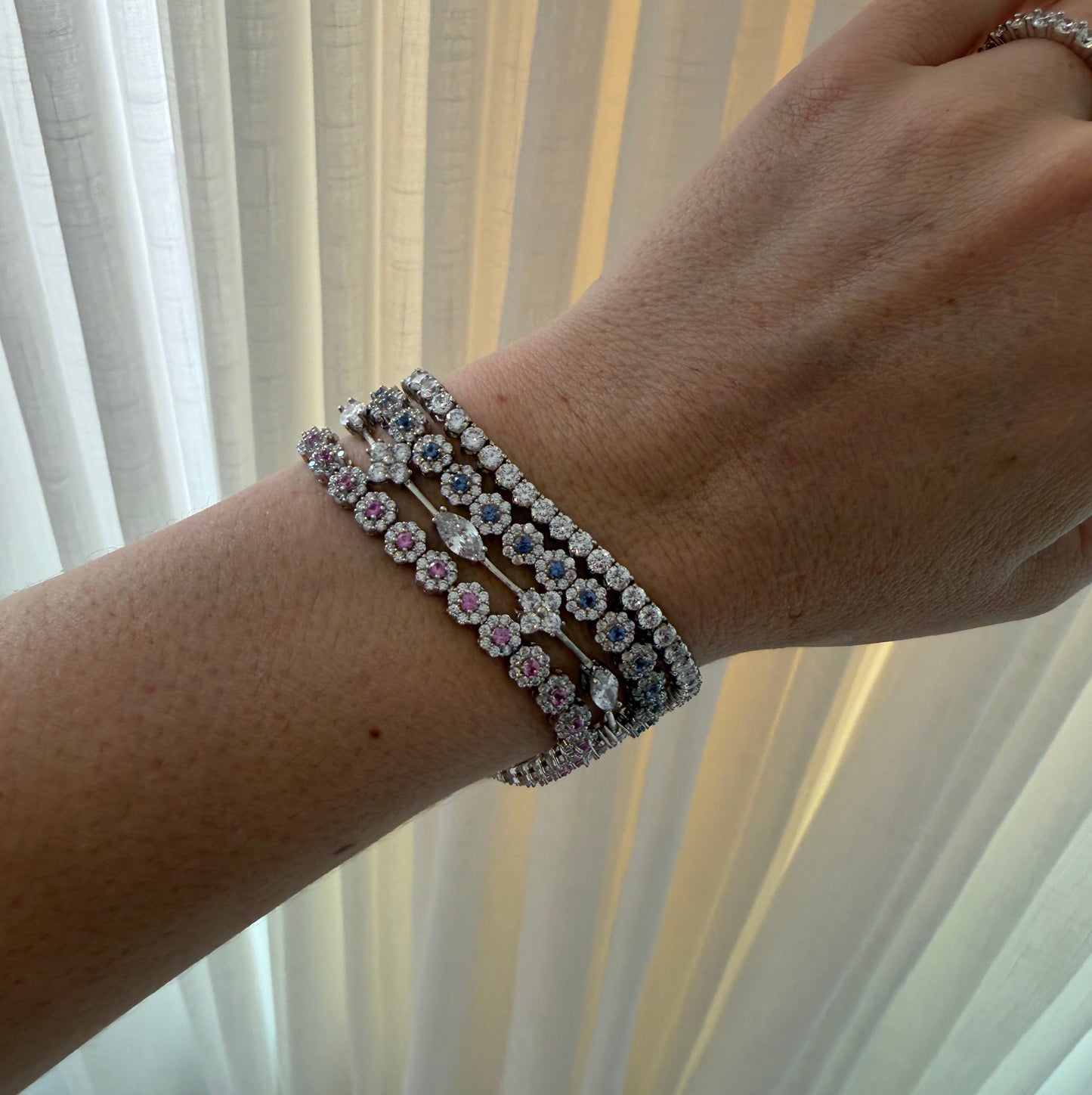 Pulseira Riviera Micro Cravejada 2mm