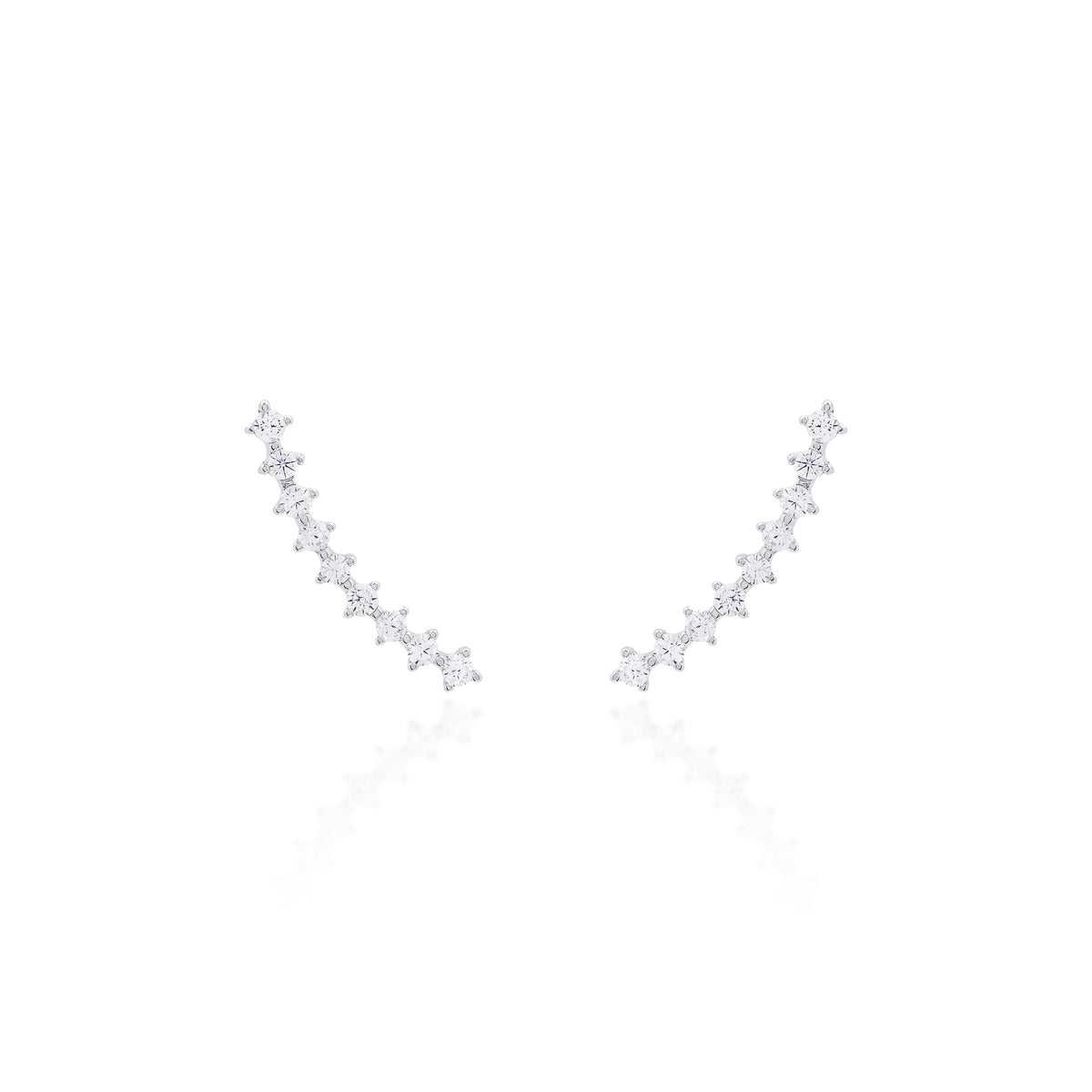 Brinco Ear Cuff Slim Prata 925