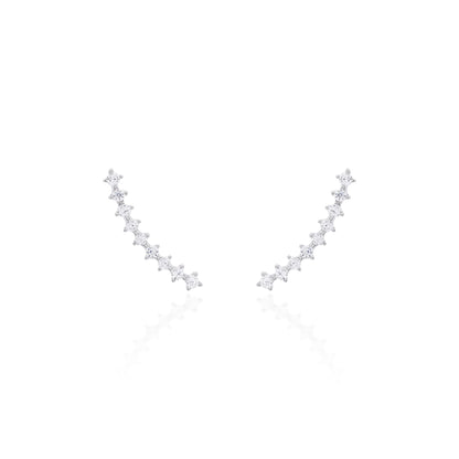 Brinco Ear Cuff Slim Prata 925