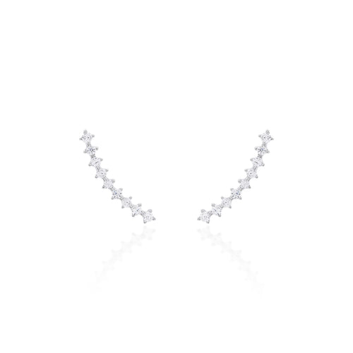 Brinco Ear Cuff Slim Prata 925