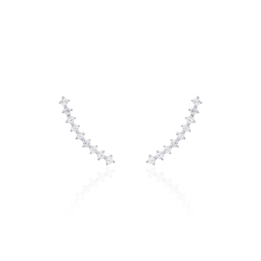 Brinco Ear Cuff Slim Prata 925