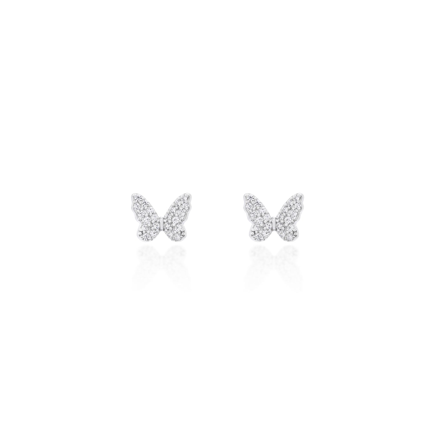 Brinco Borboleta 1mm Prata 925