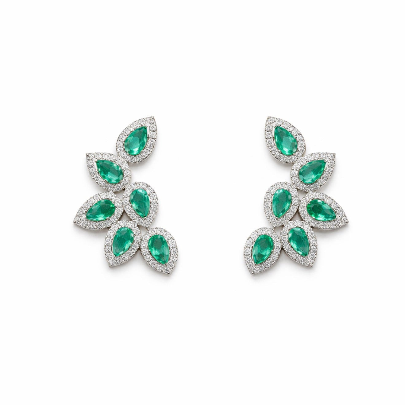 Brinco Ear Cuff Seis Gotas Prata 925
