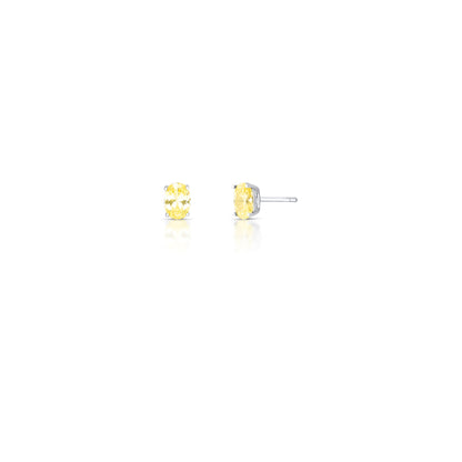 Brinco Ponto de Luz oval Prata 925