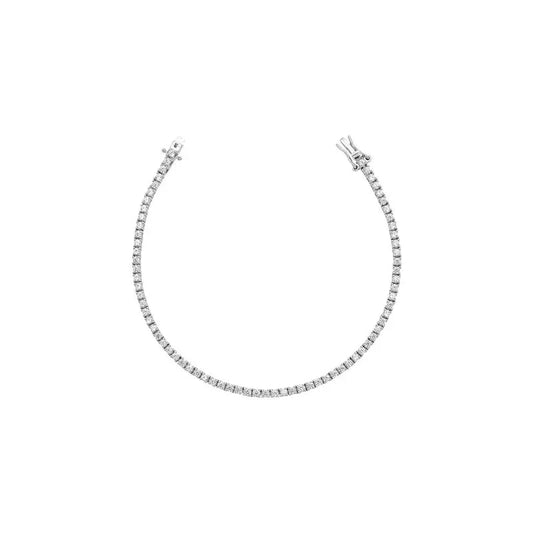 Pulseira Riviera 2mm Prata 925