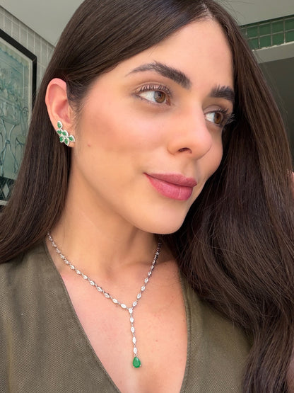 Brinco Ear Cuff Seis Gotas Prata 925