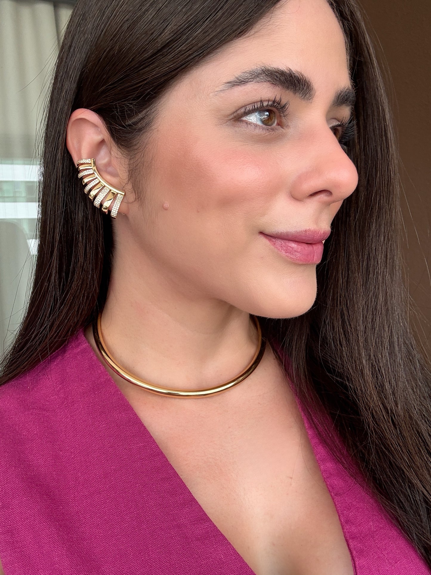 Brinco Ear Cuff Detalhado
