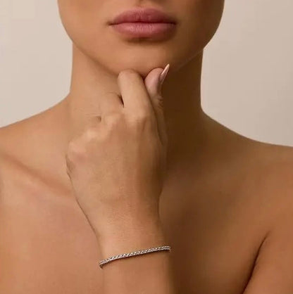 Pulseira Riviera 2mm Prata 925