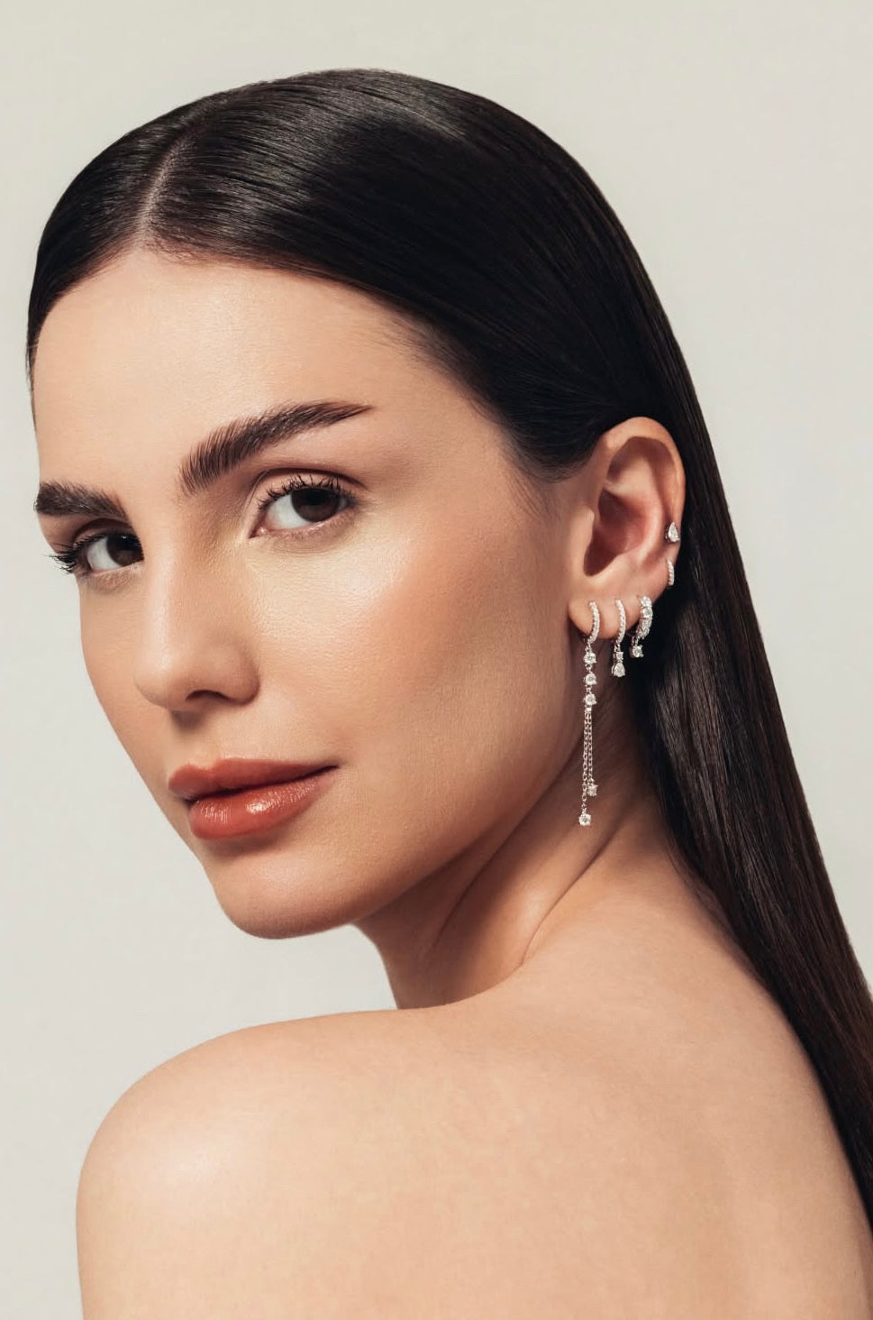 Argola Éclat Moissanite Prata 925