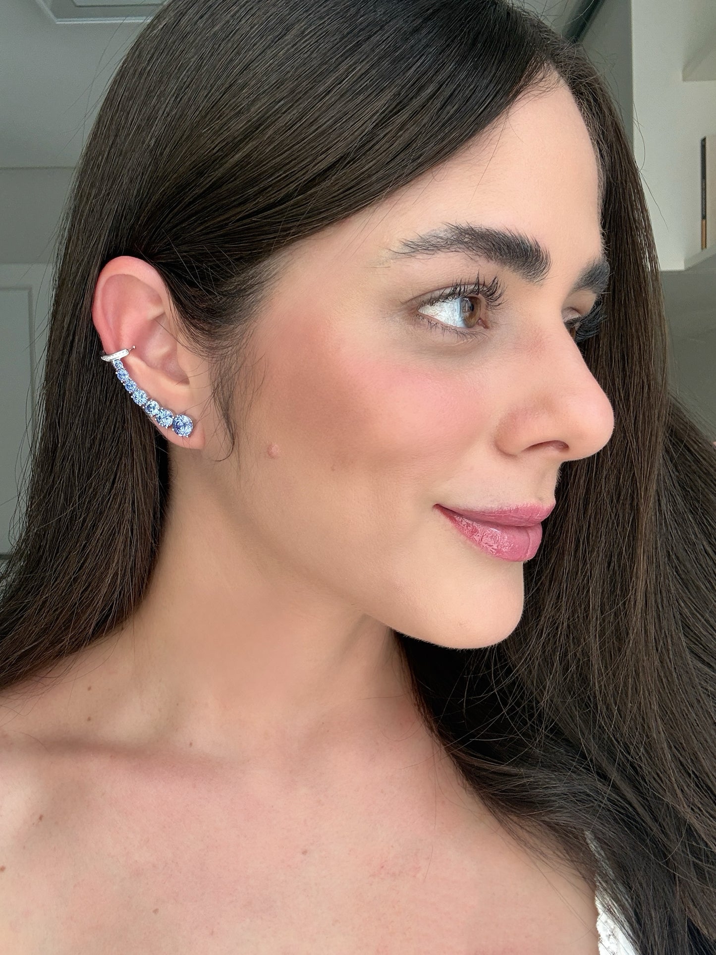 Ear Cuff Pontos de Luz Prata 925