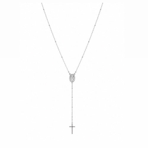 Colar Terço Nossa Senhora Prata 925