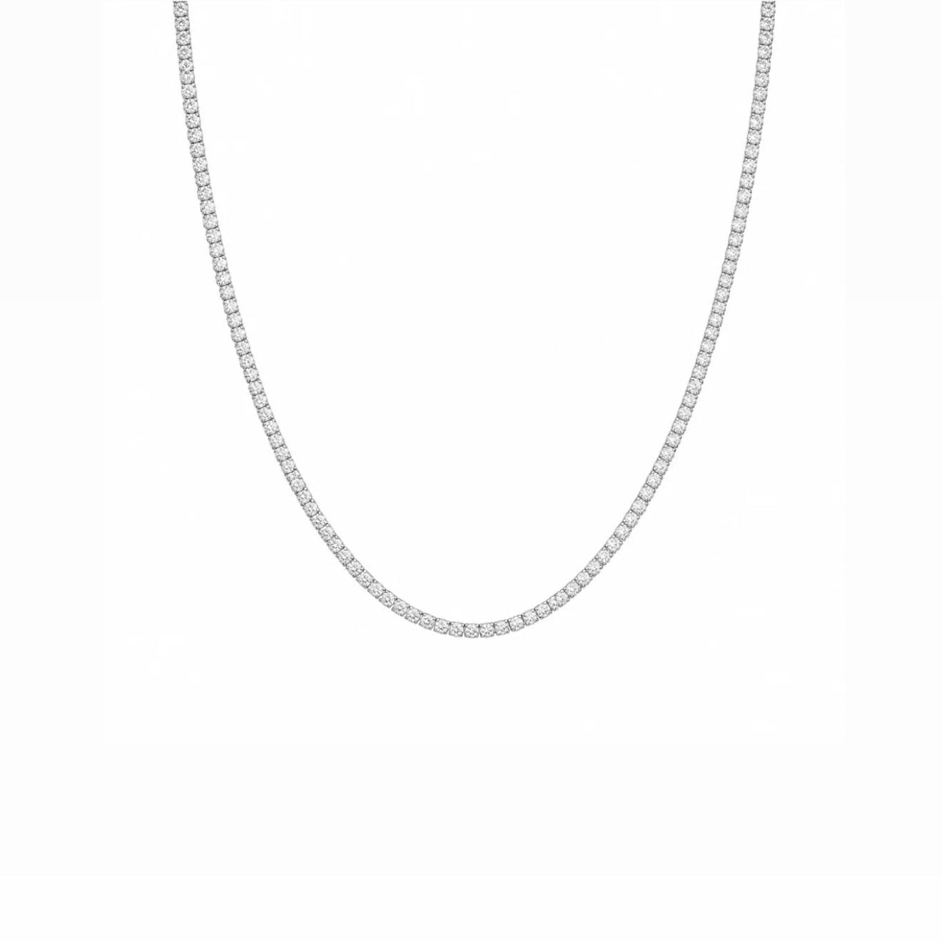 Colar Riviera 2mm Prata 925 - 45cm