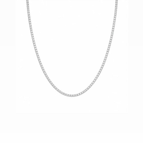 Colar Riviera 2mm Prata 925 - 45cm