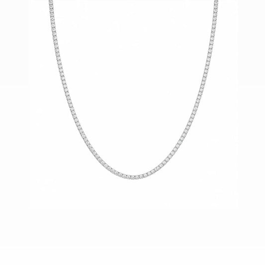 Colar Riviera 2mm Prata 925 - 45cm