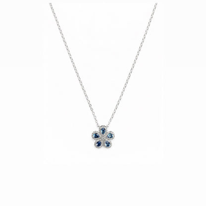 Colar Flor Prata 925