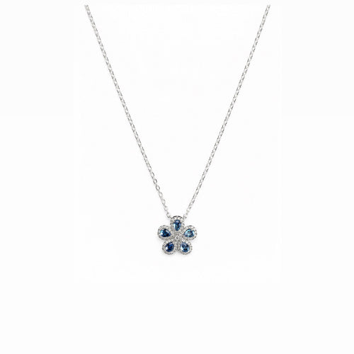 Colar Flor Prata 925