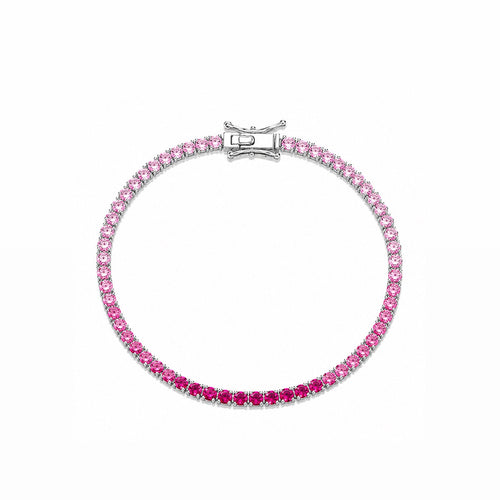 Pulseira Riviera Degrade Prata 925