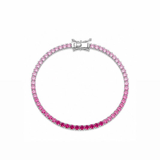 Pulseira Riviera Degrade Prata 925