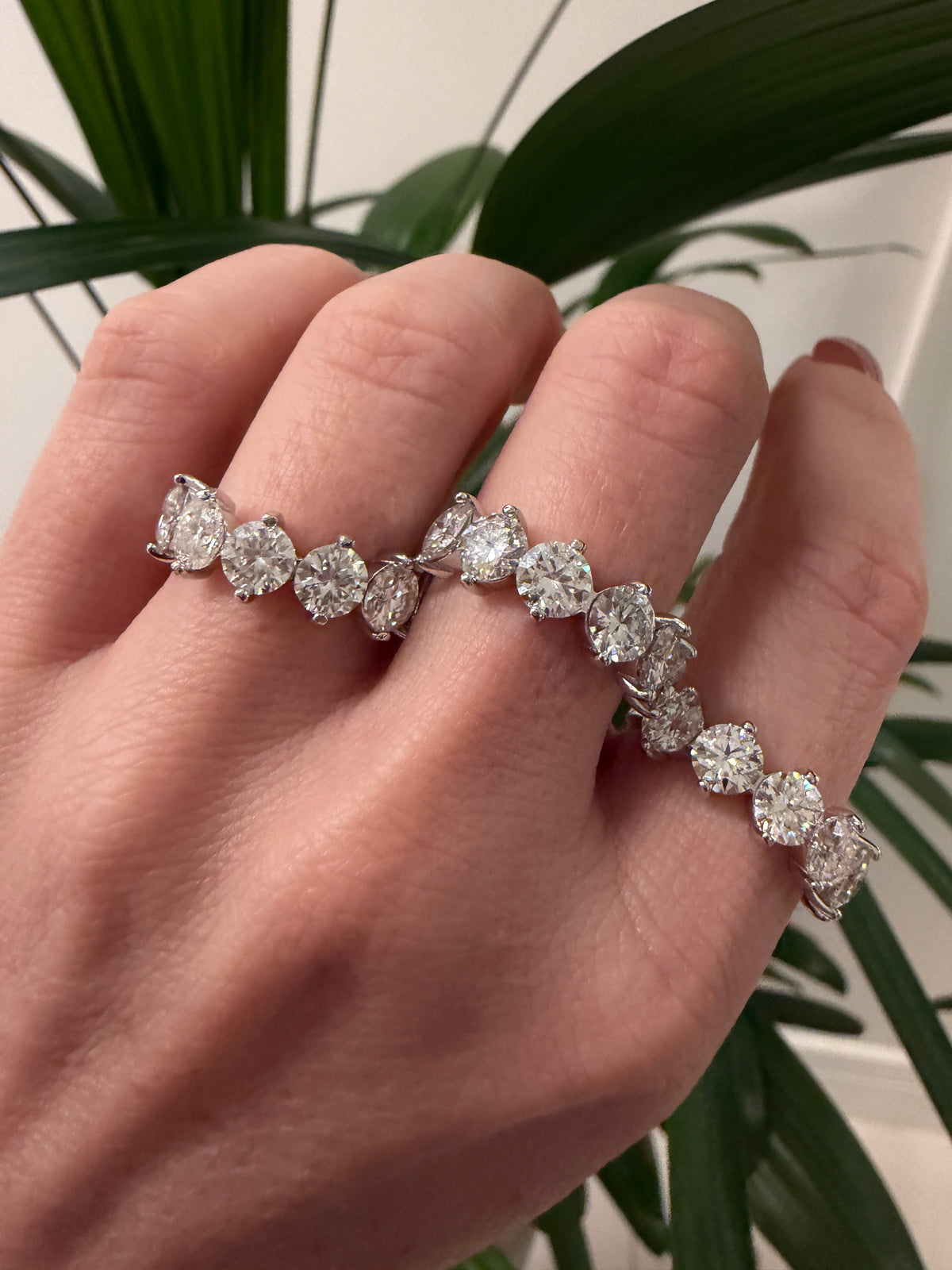Anel Pontos de Luz Moissanite Prata 925