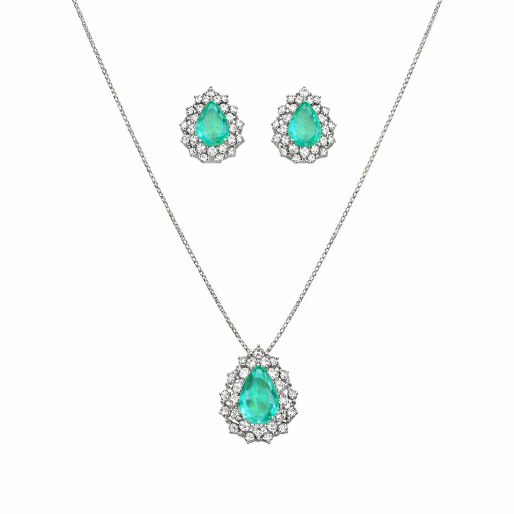 Conjunto Gota Prata 925