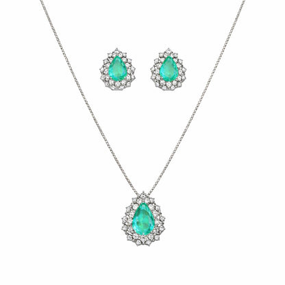 Conjunto Gota Prata 925