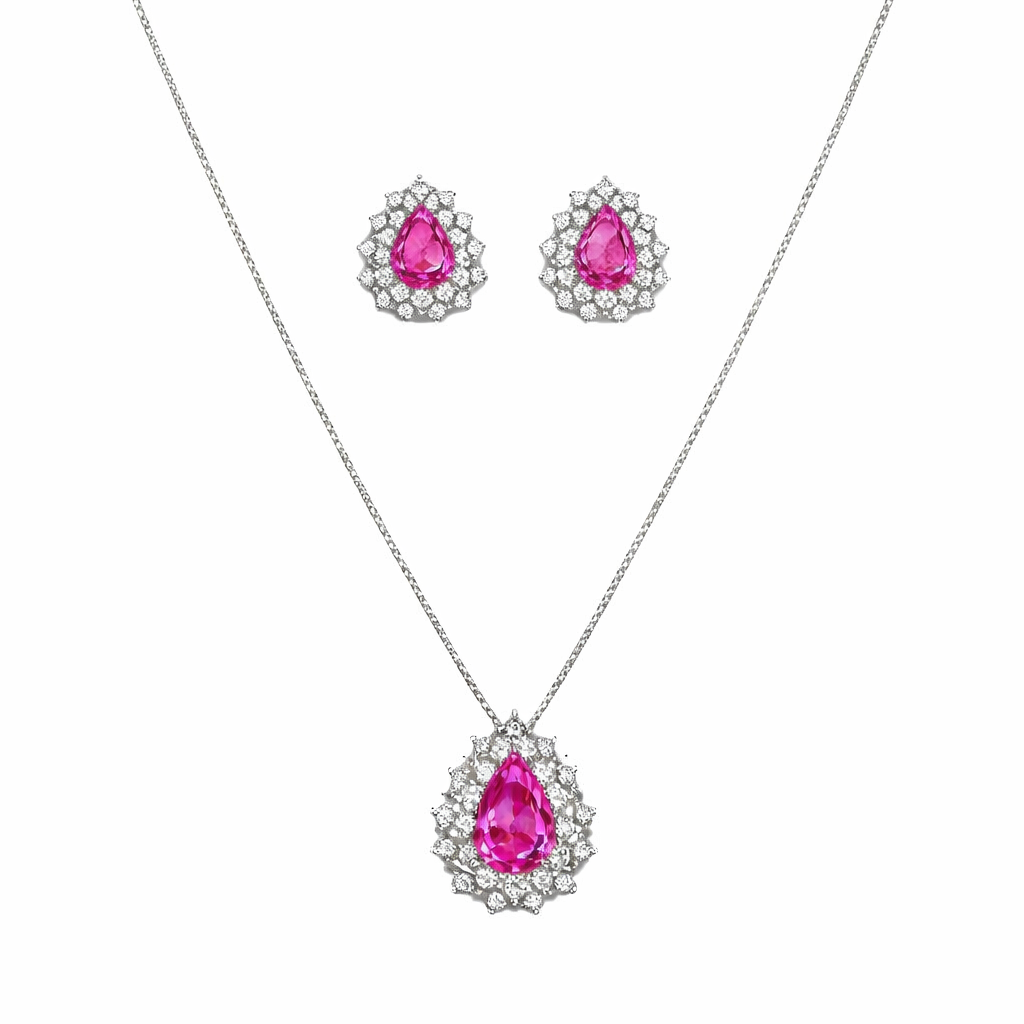 Conjunto Gota Prata 925