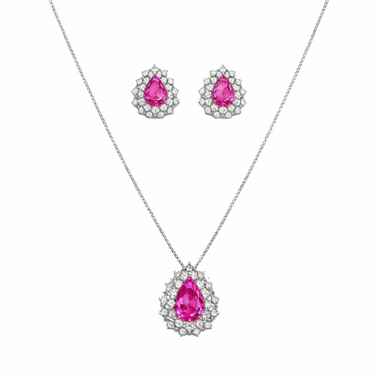 Conjunto Gota Prata 925