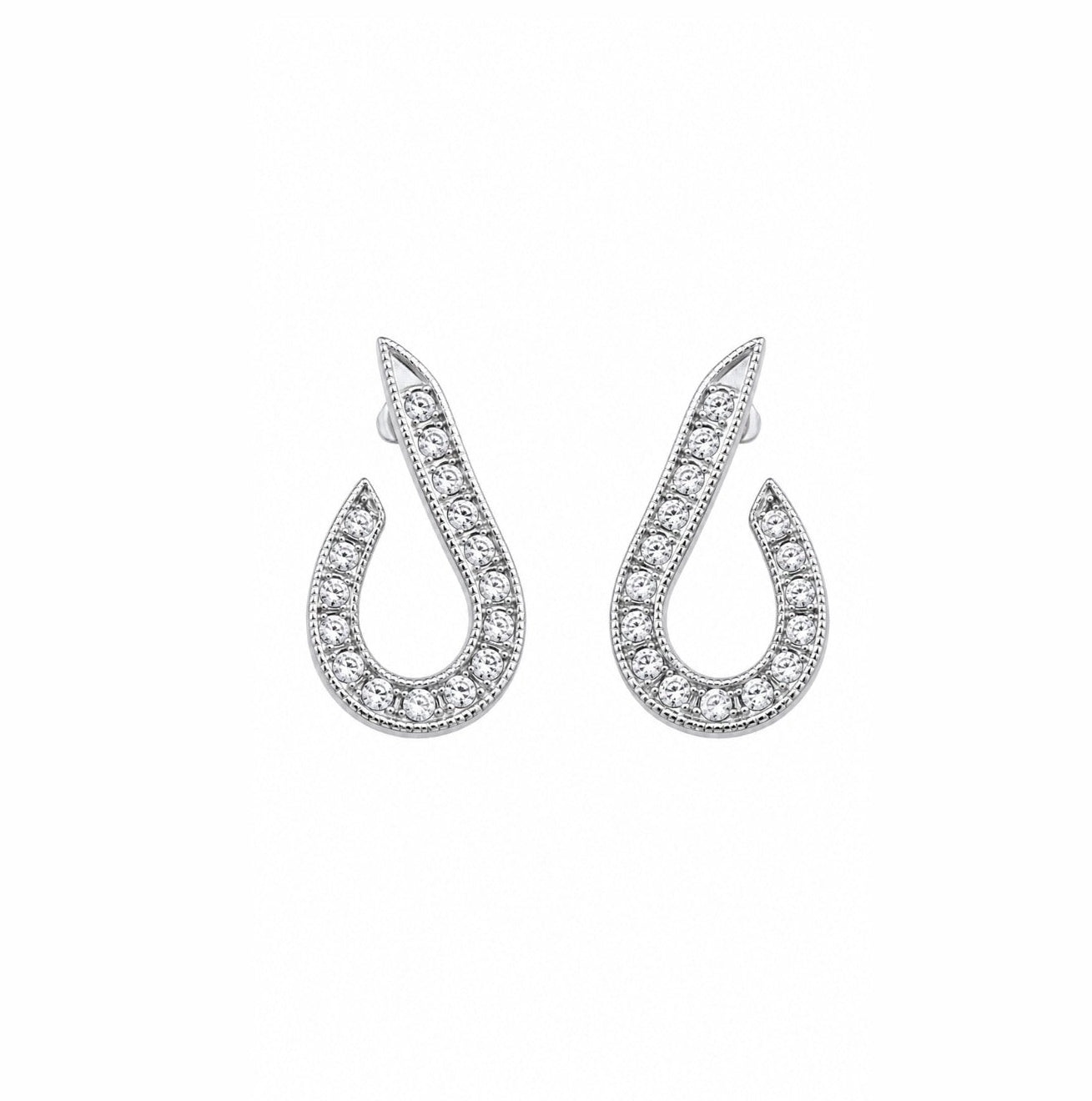 Brinco Ear Cuff Rail Cravejado
