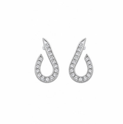 Brinco Ear Cuff Rail Cravejado
