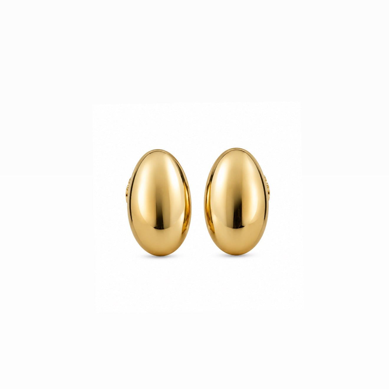 Brinco Argola Oval Bicolor