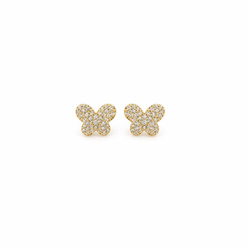 Brinco Borboleta Prata 925 - Dourado